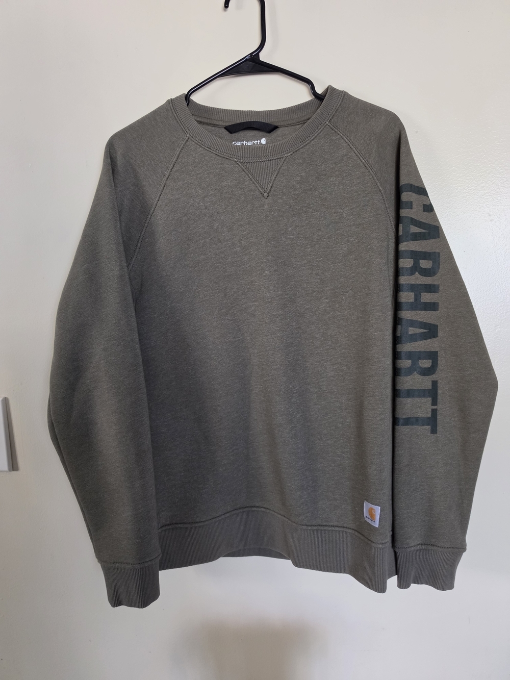 Nwot Carhartt Olive Green Crewneck Sweatshirt Size L (12-14)